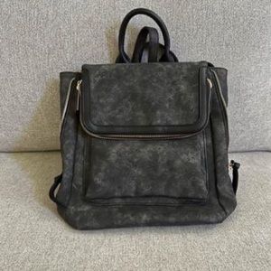 Violet Ray backpack purse, gray color